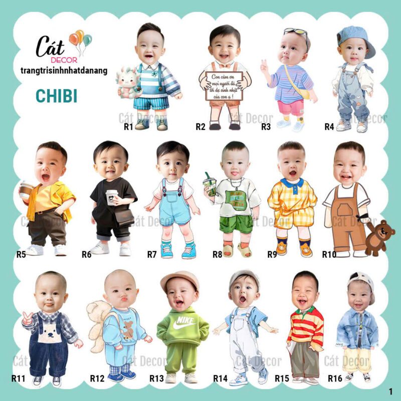 SET CHIBI SINH NHAT DA NANG 16