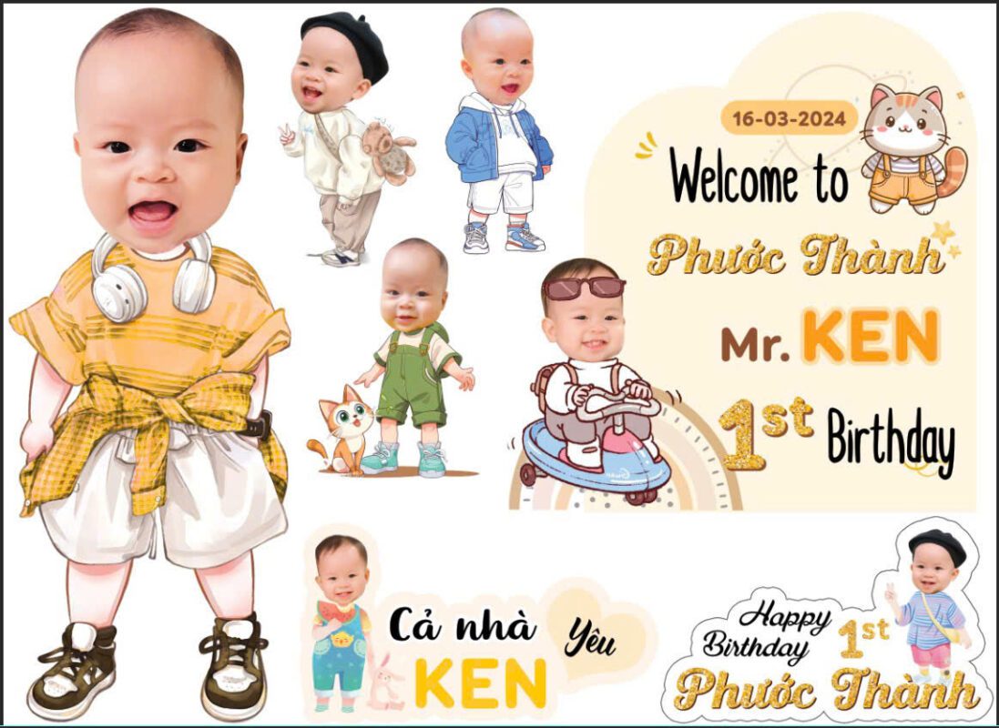 SET CHIBI SINH NHAT TAI NHA DA NANG