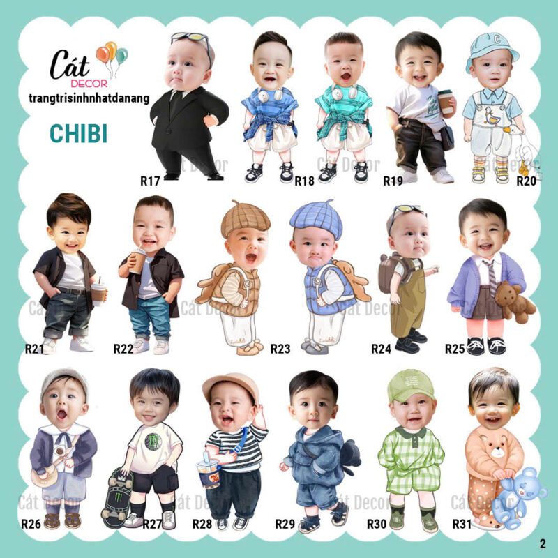 SET CHIBI TU LAM DA NANG