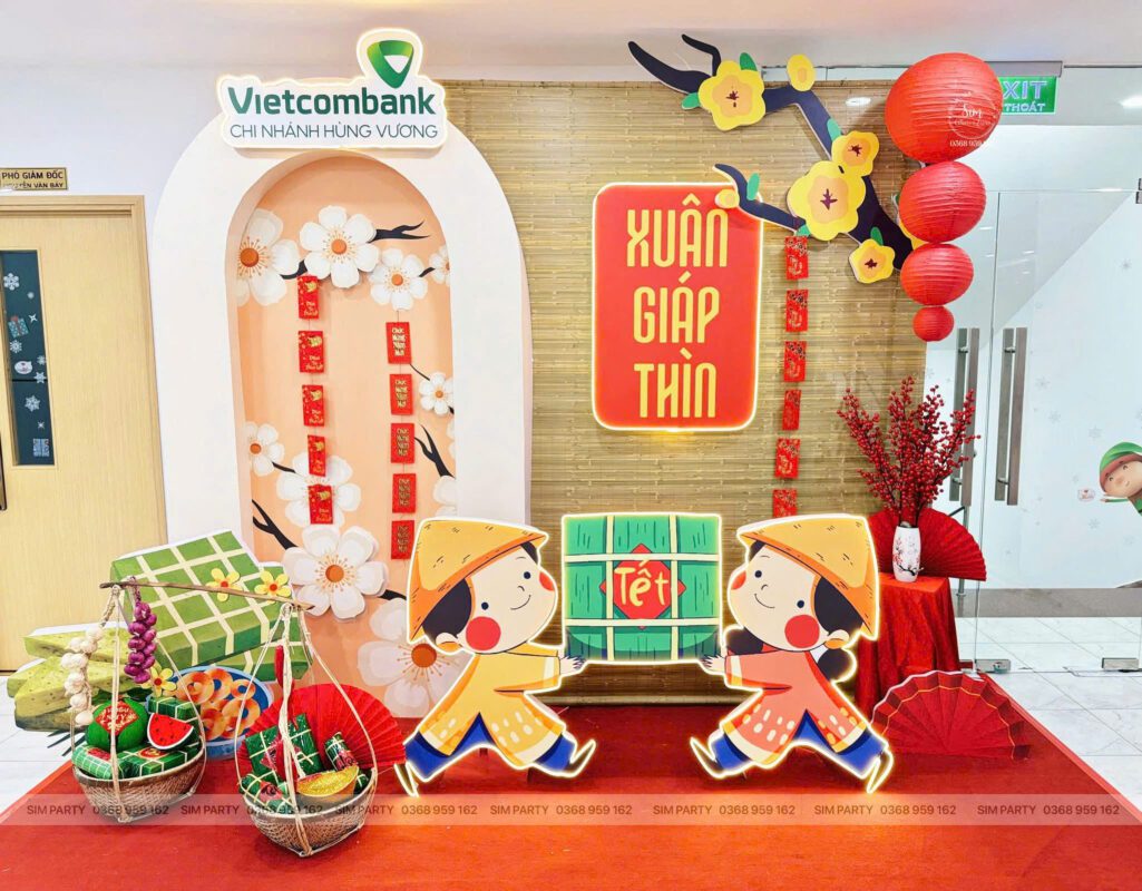 BACKDROP TRANG TRÍ TẾT CỔ TRUYỀN