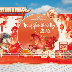 tiểu cảnh trang trí tết