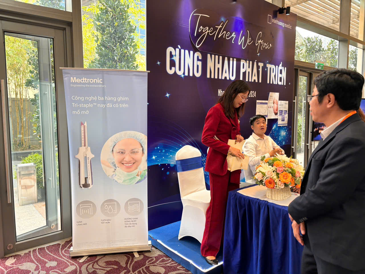 Thi công backdrop hội nghị tại Đà Nẵng